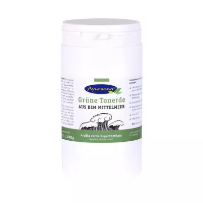 GRÜNE TONERDE Ayursana pó extrafino, 1 kg GRÜNE TONERDE Ayursana pó extrafino, 1 kg