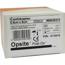 OPSITE Poste-OP Ligadura 5x6,5 cm, 6X5 pcs