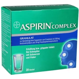 ASPIRIN COMPLEX Btl.w.Gran.z.Herst.e.Susp.z.Einn., 20 pcs