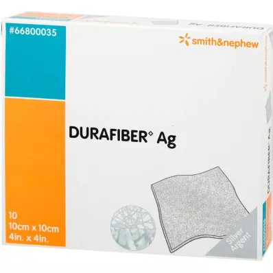 DURAFIBER Ligadura Ag 10x10 cm, 10 unidades
