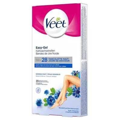 VEET Tiras de depilação sensíveis, 10X2 pcs VEET Tiras de depilação sensíveis, 10X2 pcs