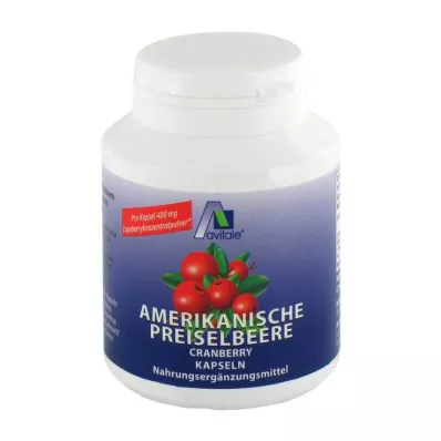 PREISELBEERE Cápsulas americanas de 400 mg, 100 unidades PREISELBEERE Cápsulas americanas de 400 mg, 100 unidades