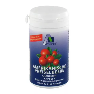 PREISELBEERE Cápsulas americanas de 400 mg, 60 unidades
