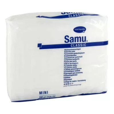 SAMU Pensos de maternidade Classic mini 6,5x22 cm, 20 unidades SAMU Pensos de maternidade Classic mini 6,5x22 cm, 20 unidades