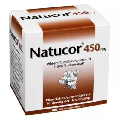 NATUCOR 450 mg comprimidos revestidos por película, 100 unidades NATUCOR 450 mg comprimidos revestidos por película, 100 unidades