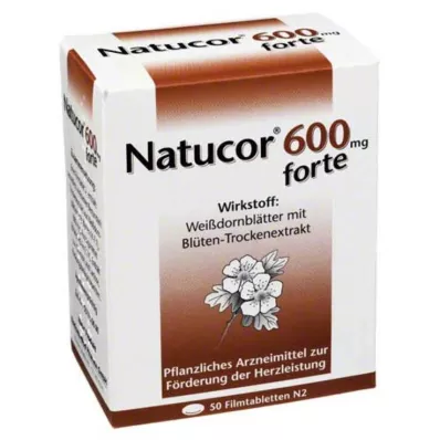 NATUCOR 600 mg forte comprimidos revestidos por película, 50 unid