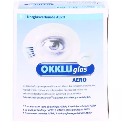 OKKLUGLAS Ligadura de vidro de relógio Aero, 5 peças