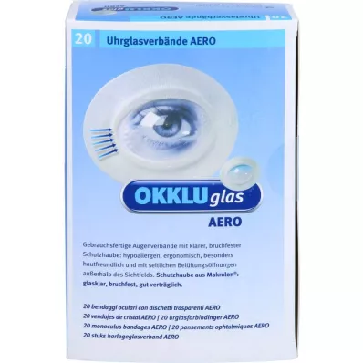 OKKLUGLAS Ligadura de vidro de relógio Aero, 20 unidades