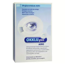 OKKLUGLAS Ligadura de vidro de relógio Aero, 20 unidades