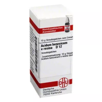 ACIDUM BENZOICUM E Resina D 12 glóbulos, 10 g