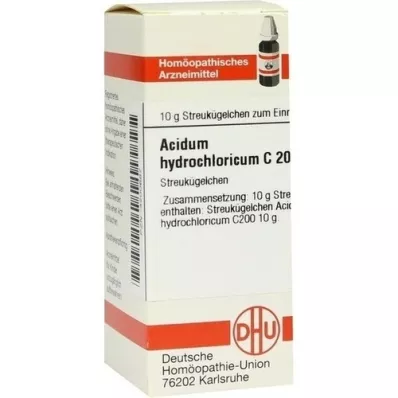 ACIDUM HYDROCHLORICUM C 200 glóbulos, 10 g