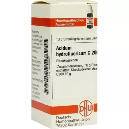 ACIDUM HYDROFLUORICUM C 200 glóbulos, 10 g