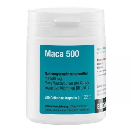 MACA 500 cápsulas, 200 unidades