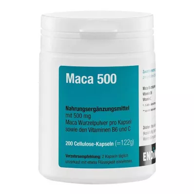 MACA 500 cápsulas, 200 unidades