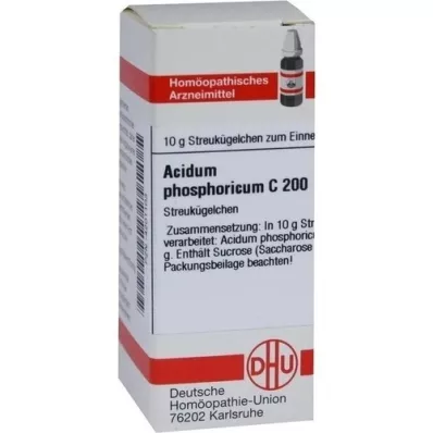 ACIDUM PHOSPHORICUM C 200 glóbulos, 10 g