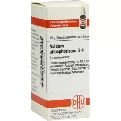 ACIDUM PHOSPHORICUM D 4 glóbulos, 10 g