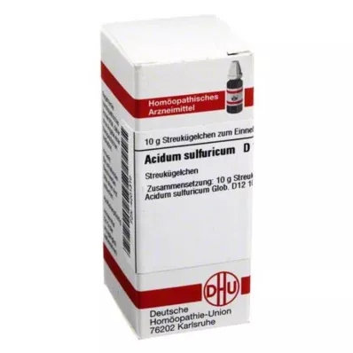 ACIDUM SULFURICUM D 12 glóbulos, 10 g