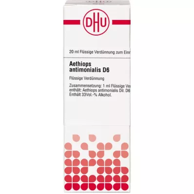 AETHIOPS ANTIMONIALIS Diluição D 6, 20 ml