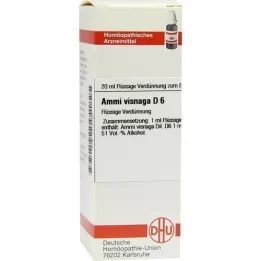 AMMI VISNAGA Diluição D 6, 20 ml