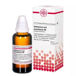 ANTIMONIUM SULFURATUM Diluição de aurantiacum D 6, 50 ml