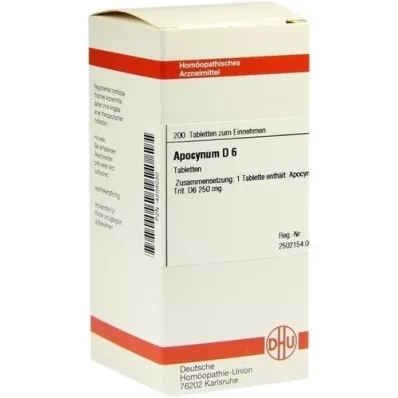 APOCYNUM D 6 Comprimidos, 200 Cápsulas