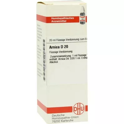 ARNICA Diluição D 20, 20 ml ARNICA Diluição D 20, 20 ml