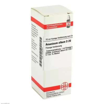 ARSENICUM ALBUM Diluição D 20, 20 ml ARSENICUM ALBUM Diluição D 20, 20 ml