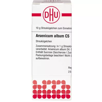 ARSENICUM ALBUM C 5 glóbulos, 10 g