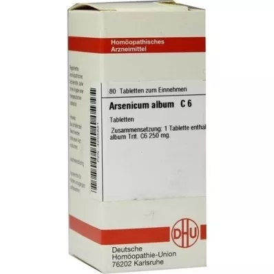ARSENICUM ALBUM C 6 Comprimidos, 80 Cápsulas