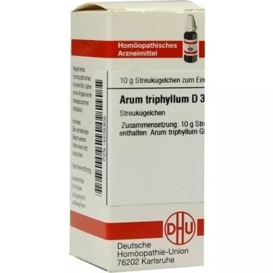 ARUM TRIPHYLLUM D 3 glóbulos, 10 g