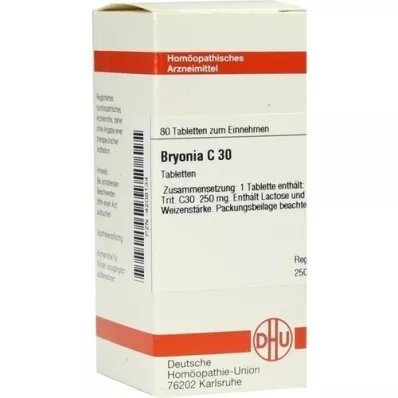 BRYONIA C 30 Comprimidos, 80 Cápsulas