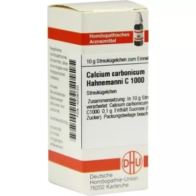 CALCIUM CARBONICUM Hahnemanni C 1000 glóbulos, 10 g