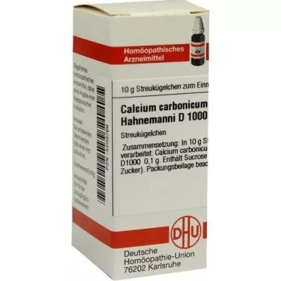 CALCIUM CARBONICUM Hahnemanni D 1000 glóbulos, 10 g