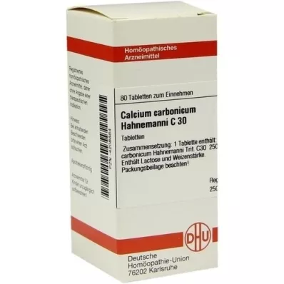 CALCIUM CARBONICUM Hahnemanni C 30 Comprimidos, 80 unid