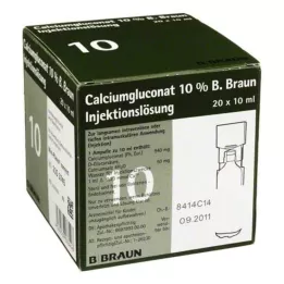 CALCIUMGLUCONAT 10% MPC Solução injetável, 20X10 ml
