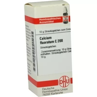 CALCIUM FLUORATUM C 200 glóbulos, 10 g
