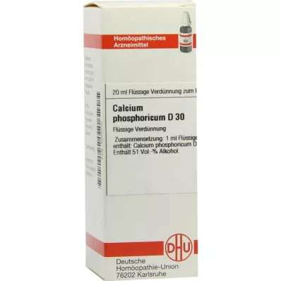 CALCIUM PHOSPHORICUM Diluição D 30, 20 ml