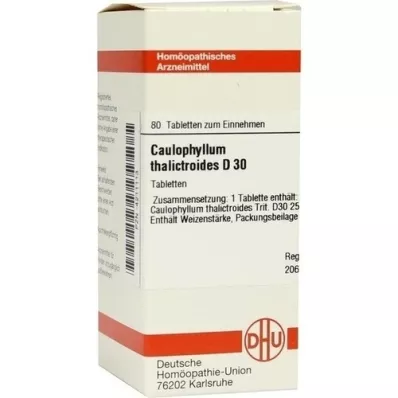 CAULOPHYLLUM THALICTROIDES D 30 Comprimidos, 80 Cápsulas