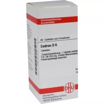 CEDRON D 6 Comprimidos, 80 Cápsulas