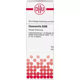 CHAMOMILLA Diluição D 200, 20 ml