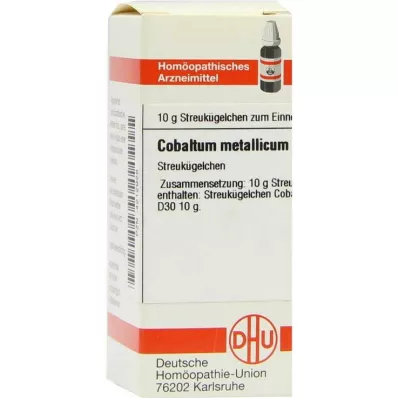 COBALTUM METALLICUM D 30 glóbulos, 10 g COBALTUM METALLICUM D 30 glóbulos, 10 g