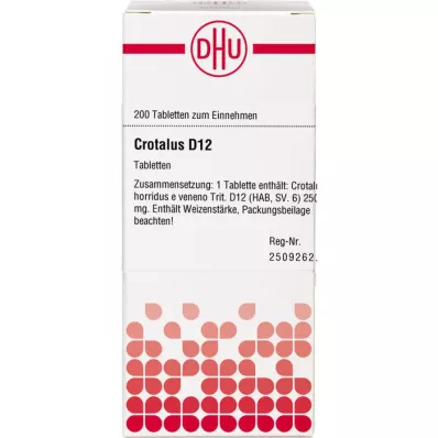CROTALUS D 12 Comprimidos, 200 Cápsulas