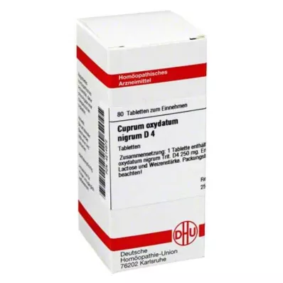 CUPRUM OXYDATUM nigrum D 4 comprimidos, 80 unid