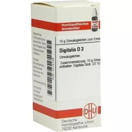 DIGITALIS D 3 glóbulos, 10 g