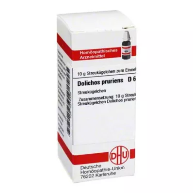 DOLICHOS PRURIENS D 6 glóbulos, 10 g DOLICHOS PRURIENS D 6 glóbulos, 10 g