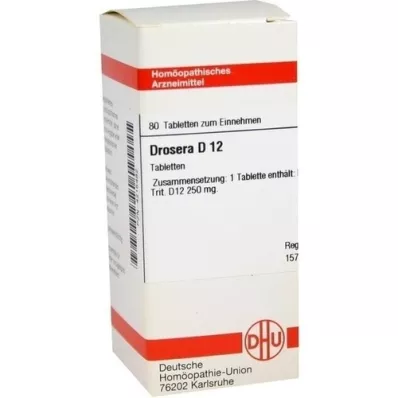DROSERA D 12 Comprimidos, 80 Cápsulas
