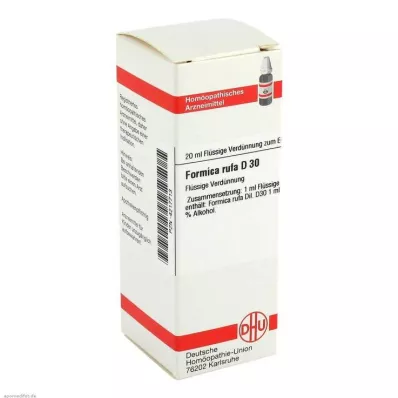 FORMICA RUFA Diluição D 30, 20 ml