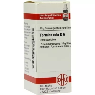 FORMICA RUFA D 6 glóbulos, 10 g