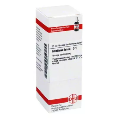 GENTIANA LUTEA D 1 diluição, 20 ml GENTIANA LUTEA D 1 diluição, 20 ml