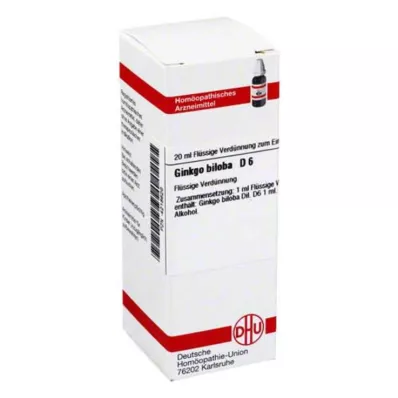 GINKGO BILOBA Diluição D 6, 20 ml